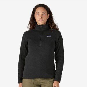 Patagonia Women's Better Sweater - 1/4-Zip Fleece - Medium - Black